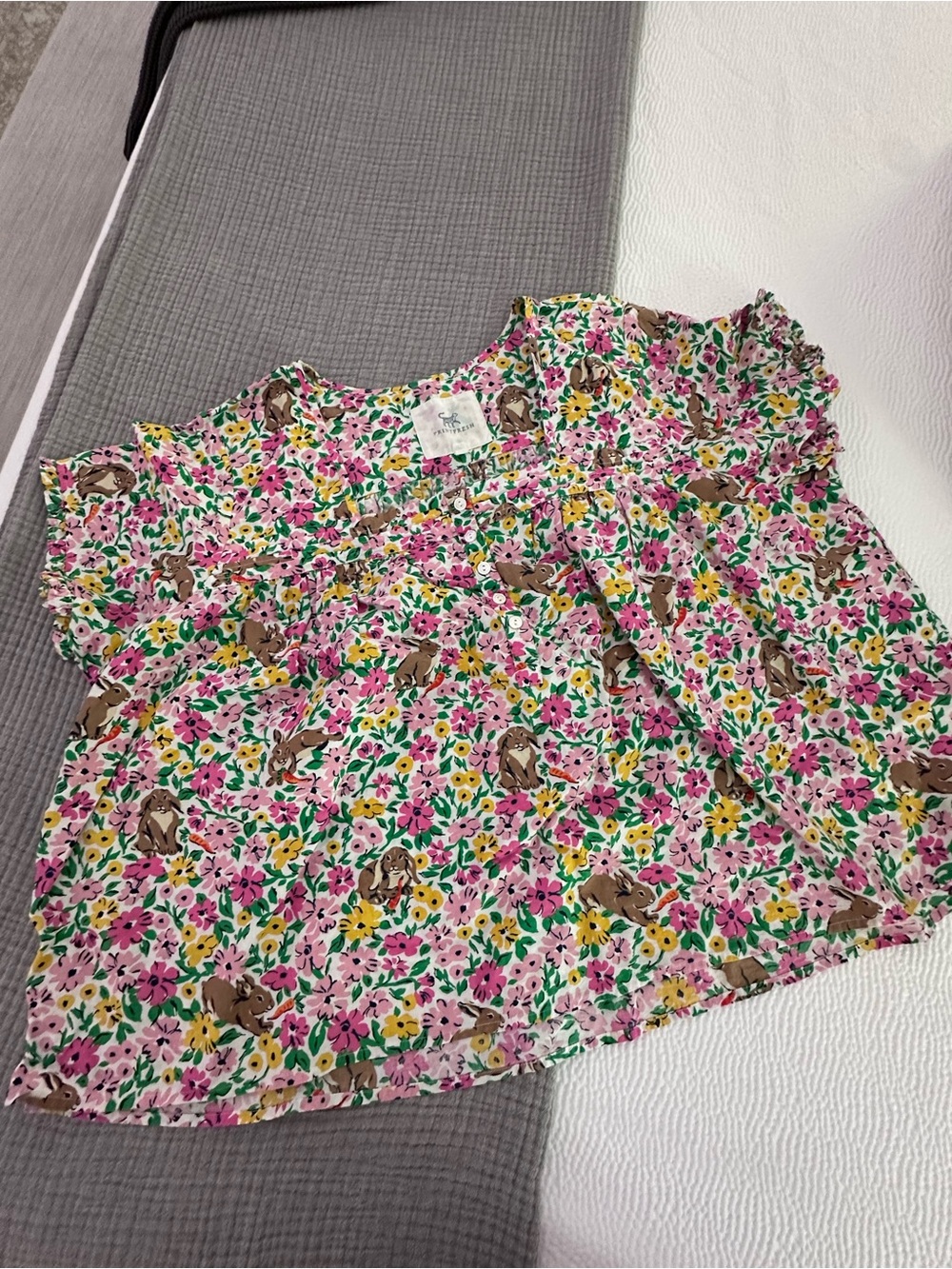 Printfresh - Bunny Trail - Pintuck Shorts Set - 3XL - Picture 3 of 5